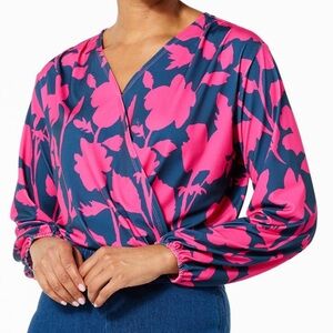 🆕 everydayJONES by Madeline striped, V-neck bodysuit *NWT* $69 size: Large